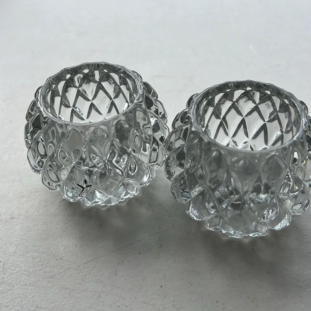Pair of Mikasa Crystal Candle Holders 🌸